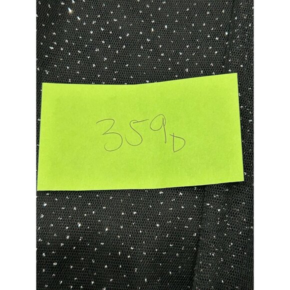 Candalite Black Sleeveless Glitter Mesh Overlay Dress Size XXL Whimsygoth Fairy - Picture 8 of 9